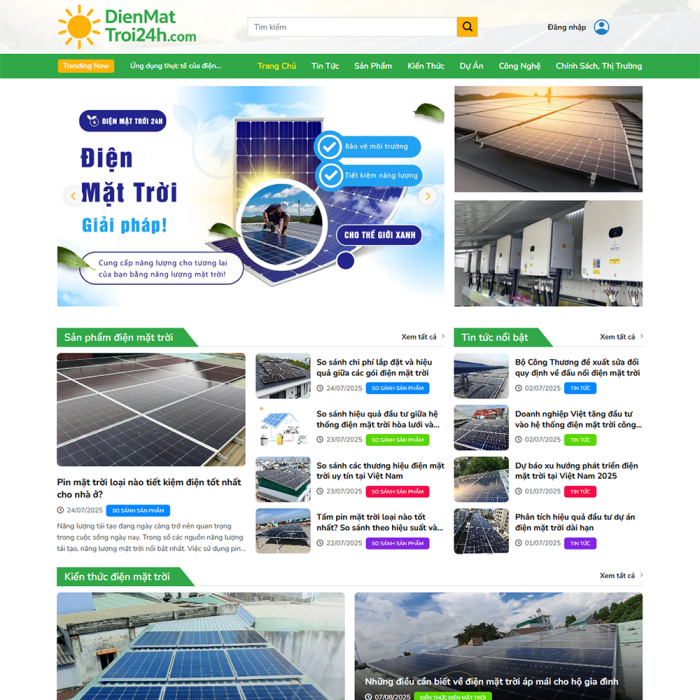 Mẫu website tin tức - Ms:001