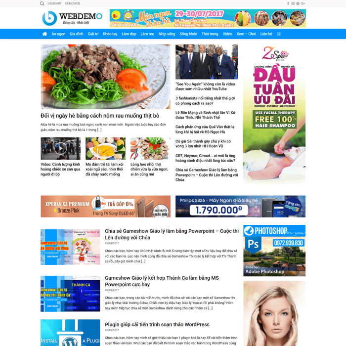 Mẫu website tin tức - Ms:004