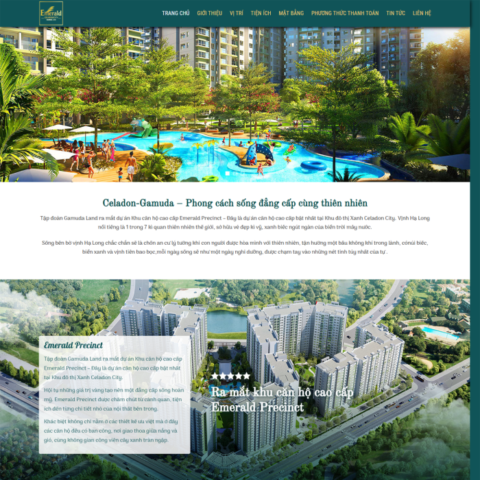 Dự án website căn hộ cao cấp - Ms:016