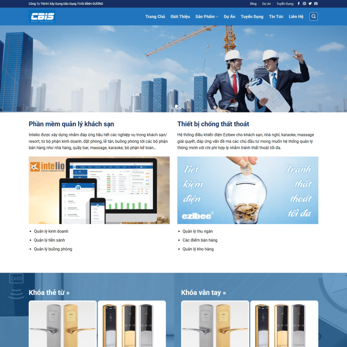 Mẫu website xây dựng dân dụng - Ms:263