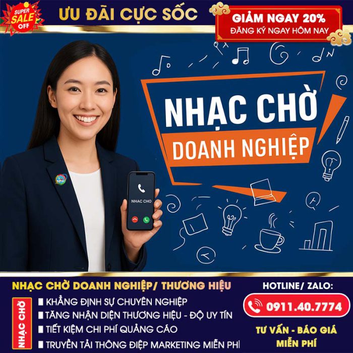Nhạc chờ Doanh Nghiệp Hải Phòng | 1tr200k trọn đời