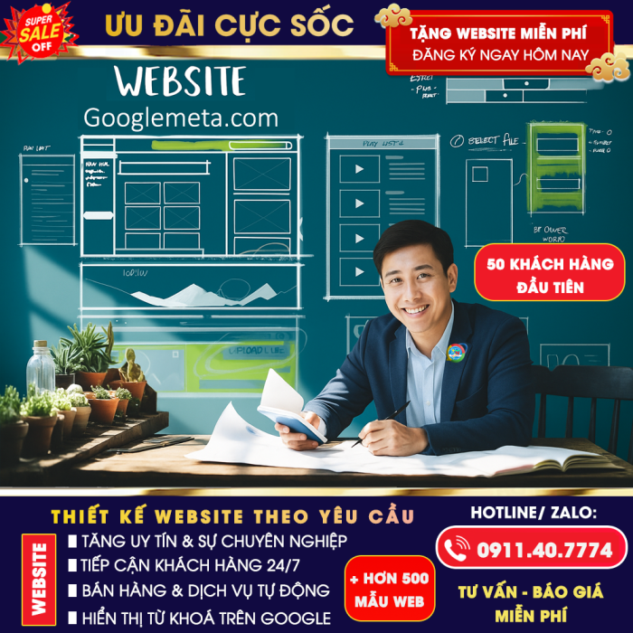 Thiết Kế Website Tại An Giang - Tặng Phần mềm seo pro