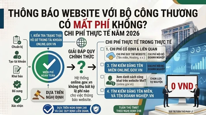 Các yếu tố ảnh hưởng đến chi phí đăng ký website Bộ Công Thương