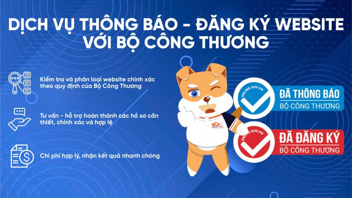 Dịch vụ khai báo website bộ công thương 