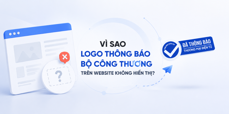Website không có logo thông báo Bộ Công Thương có thể là do hồ sơ chưa được duyệt